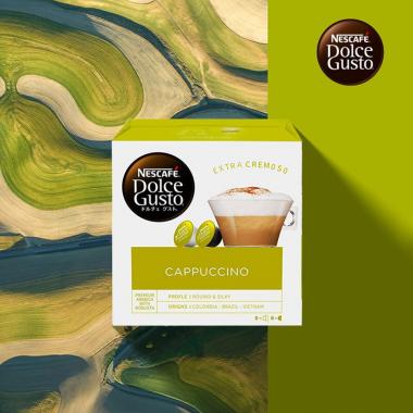 雀巢咖啡多趣酷思 花式膠囊咖啡 英國進口 卡布奇諾 研磨咖啡粉（雀巢多趣酷思咖啡機適用）16顆裝