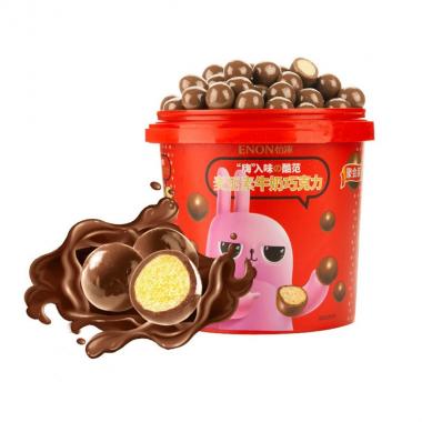 怡濃可可脂牛奶巧克力麥麗素桶裝520g麥芽脆芯生日禮物辦公室休閑零食