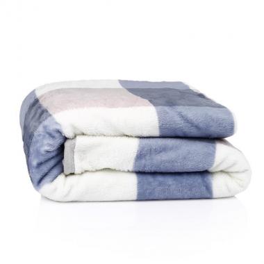 生活元素蘇格藍(lán)云貂絨毯200*200cm