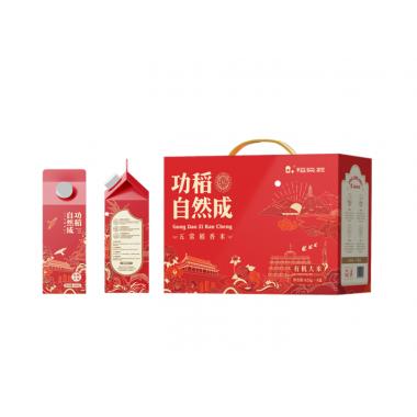 稻梁菽五常有機(jī)稻花香大米禮盒5kg箱裝