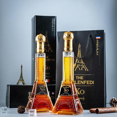 格倫芬帝金樽XO白蘭地鐵塔禮盒裝500ml*2