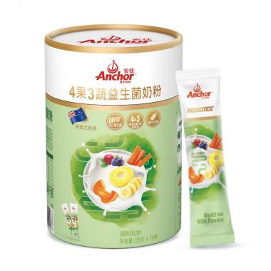 安佳 4果3蔬益生菌奶粉 25g*14