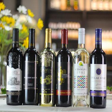 紅酒禮盒組合裝6瓶裝（耀黑精選紅酒禮盒A2款）