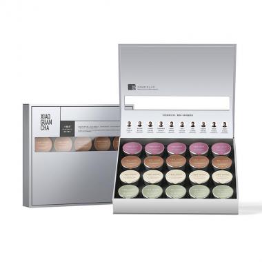 小罐茶茶葉銀罐特級烏龍茶大紅袍茶4款茶20罐拼裝茶葉禮盒80g