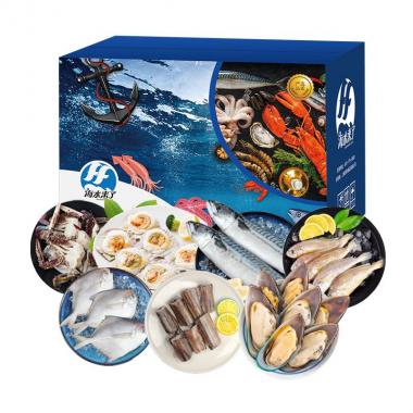 海水來了樂享食光海鮮大禮包7件2350g