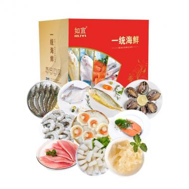一統(tǒng)如宜鮮鯉躍龍門海鮮禮盒A8型