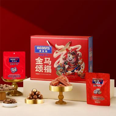 美荻斯金馬頌福堅(jiān)果禮盒1600g