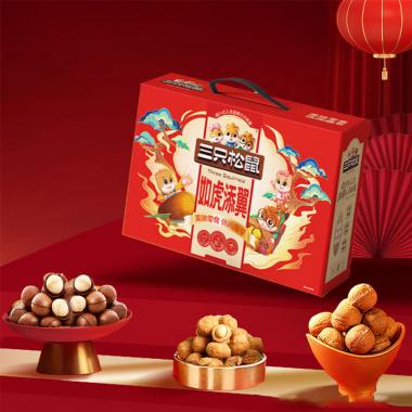 三只松鼠如虎添翼堅(jiān)果零食禮盒